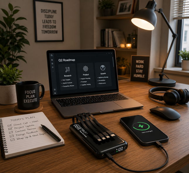 Best Power Bank | Best Portable Charger with High-Speed Charging & Integrated Cables | Portable Power Bank for iPhone, Samsung & Android