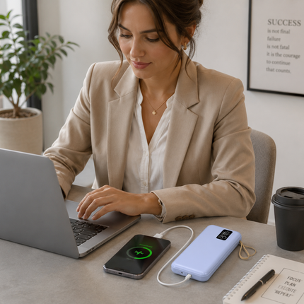 Vepine Best Power Bank | Best Portable Charger with Integrated Cables & Smart Power Management | Portable Power Bank for iPhone, Samsung & Android