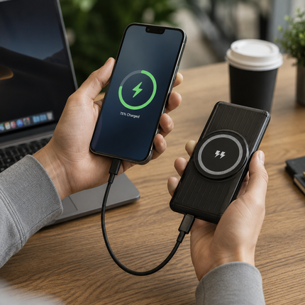 Vepine Best Power Bank | Best Portable Charger with Integrated Charging Cable & Fast USB-C | Portable Power Bank for iPhone, Samsung & Android