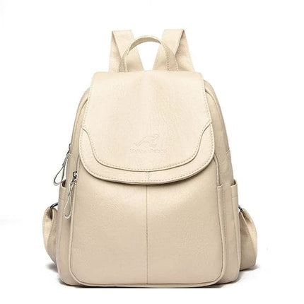 Chic Faux Leather Backpack | Stylish Flap Top Design with Adjustable Straps | Spacious Storage for Everyday Convenience 1