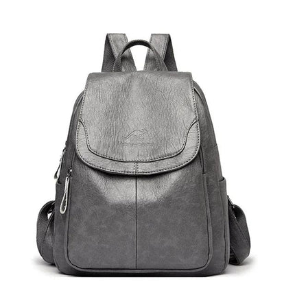 Chic Faux Leather Backpack | Stylish Flap Top Design with Adjustable Straps | Spacious Storage for Everyday Convenience 4