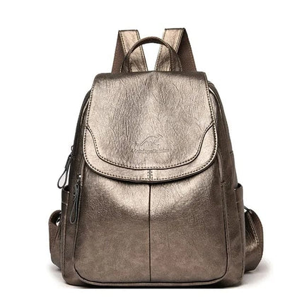 Chic Faux Leather Backpack | Stylish Flap Top Design with Adjustable Straps | Spacious Storage for Everyday Convenience 5