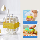 Chic Hydration | 2-in-1 Ice Cube Bottle with Space-Saving Design | Portable & Stylish for Refreshing Drinks 0