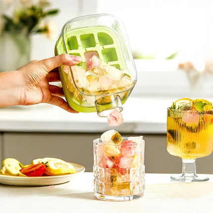 Chic Hydration | 2-in-1 Ice Cube Bottle with Space-Saving Design | Portable & Stylish for Refreshing Drinks 3