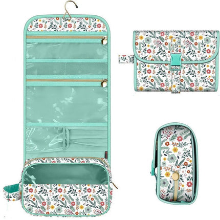 Chic Makeup Storage Bag | Portable Hanging Organizer with Multiple Compartments for Effortless Travel 0