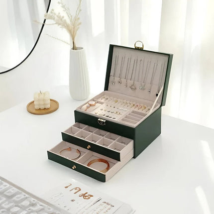 Chic Multi-Layer Jewelry Organizer with Pull-Out Drawers for Easy Access 1