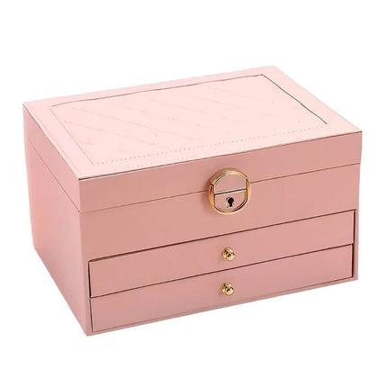 Chic Multi-Layer Jewelry Organizer with Pull-Out Drawers for Easy Access 2