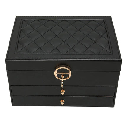 Chic Multi-Layer Jewelry Organizer with Pull-Out Drawers for Easy Access 3