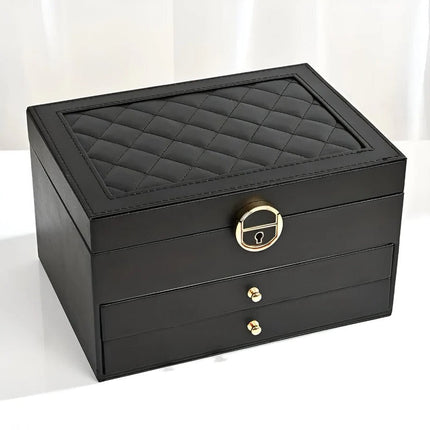 Chic Multi-Layer Jewelry Organizer with Pull-Out Drawers for Easy Access 9