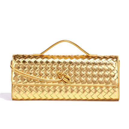 Chic Vegan Leather Clutch Bag with Hand-Braided Design for Timeless Style 5