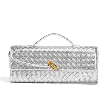 Chic Vegan Leather Clutch Bag with Hand-Braided Design for Timeless Style 6