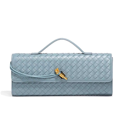 Chic Vegan Leather Clutch Bag with Hand-Braided Design for Timeless Style 7