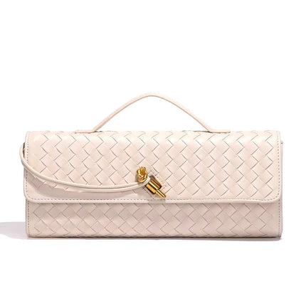 Chic Vegan Leather Clutch Bag with Hand-Braided Design for Timeless Style 8