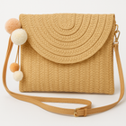 Chic Woven Straw Crossbody Bag with Adjustable Strap | Stylish Beach Purse for Effortless Summer Style 0