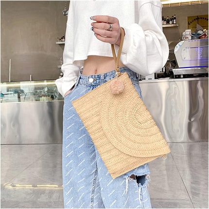 Chic Woven Straw Crossbody Bag with Adjustable Strap | Stylish Beach Purse for Effortless Summer Style 5