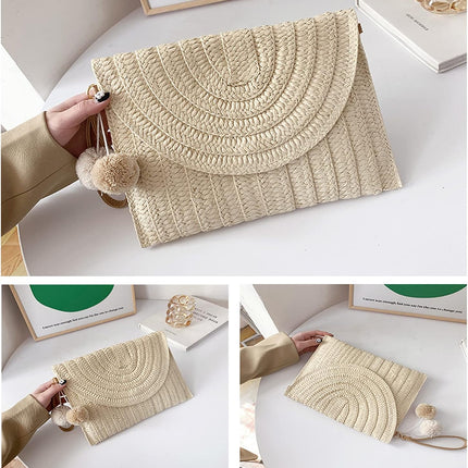 Chic Woven Straw Crossbody Bag with Adjustable Strap | Stylish Beach Purse for Effortless Summer Style 8