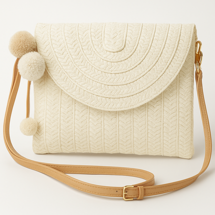 Chic Woven Straw Crossbody Bag with Adjustable Strap | Stylish Beach Purse for Effortless Summer Style 9