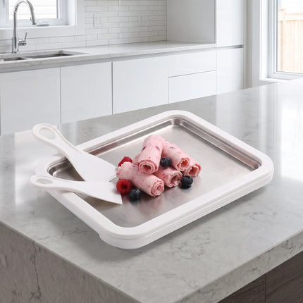 ChillCraft | Mini Ice Cream Roll Maker with Manual Operation | Compact Design for Custom Frozen Desserts 4