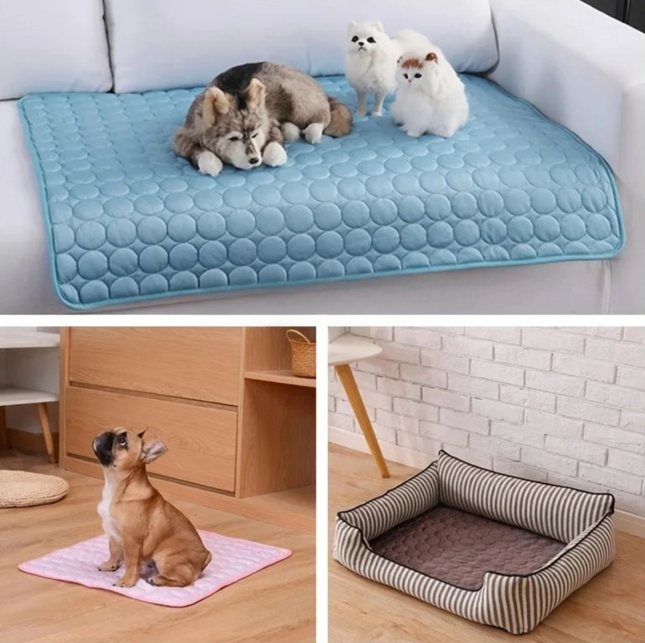 ChillMate | Dog & Cat Cooling Mat with Ice Silk Top Layer | Breathable Comfort for Hot Days 1