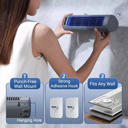 ChillMate | Portable AC Unit with 3 Adjustable Speeds | Compact Mini Air Conditioner for Work and Travel 5