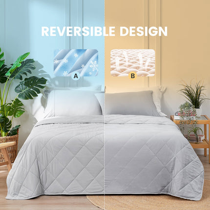 Chill Comfort | Cooling Blanket for Bed with Advanced Japanese Fabric | Dual-Sided Design for Hot Sleepers 4
