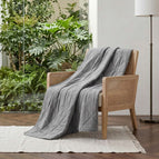 Dark Grey / Oversized Throw (50