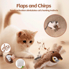 ChirpBuddy | Interactive Bird Toy for Cats with Realistic Sounds | Engaging Playtime for Natural Hunting Instincts 0