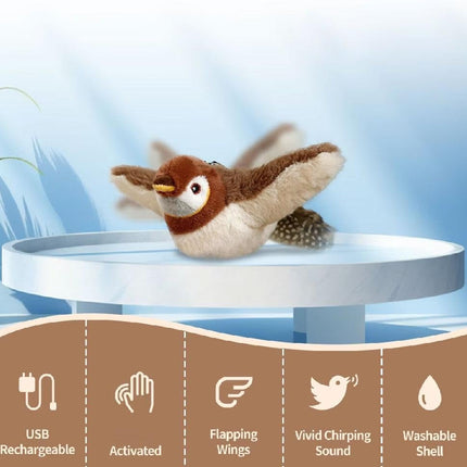 ChirpBuddy | Interactive Bird Toy for Cats with Realistic Sounds | Engaging Playtime for Natural Hunting Instincts 2