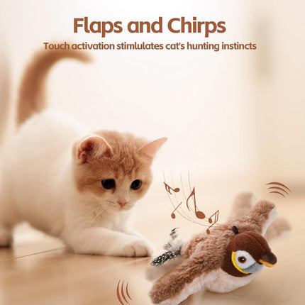 ChirpBuddy | Interactive Bird Toy for Cats with Realistic Sounds | Engaging Playtime for Natural Hunting Instincts 5