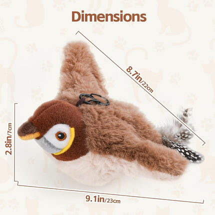 ChirpBuddy | Interactive Bird Toy for Cats with Realistic Sounds | Engaging Playtime for Natural Hunting Instincts 6