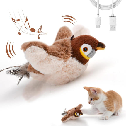 ChirpBuddy | Interactive Bird Toy for Cats with Realistic Sounds | Engaging Playtime for Natural Hunting Instincts 7