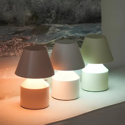 Rechargeable Touch Control Table Lamp with Dimmable Light | Modern Minimalist Design for Ambient Lighting
