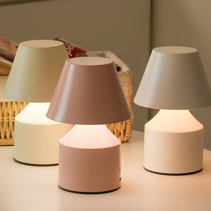 Rechargeable Touch Control Table Lamp with Dimmable Light | Modern Minimalist Design for Ambient Lighting