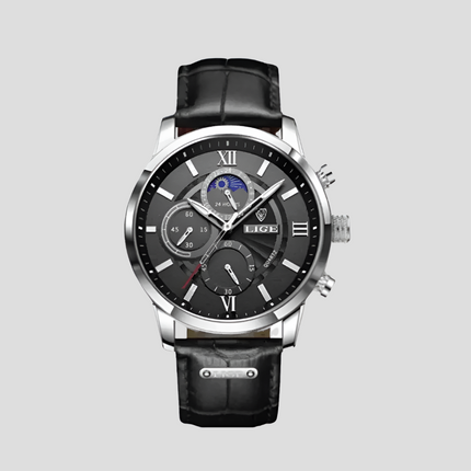 Classic Analog Watch for Men with Moon Phase Indicator | Elegant Design for Timeless Style 2