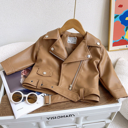 Classic Collection | Boys Jacket with Zip Closure | Stylish PU Leather for All Seasons 1