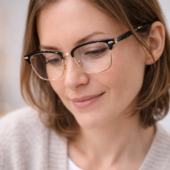 Classic Frame Reading Glasses with Anti-Glare Coating | Lightweight Eyewear for Clear Close Viewing 1
