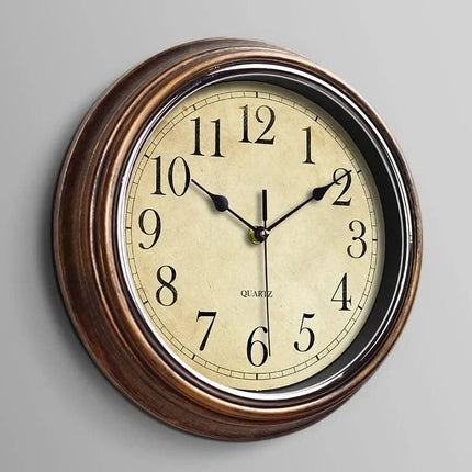 Classic Home Decor | Silent Wall Clock with Elegant Brown Finish | 30 cm Design for Serenity 0