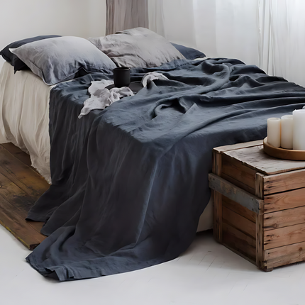 Classic Linen Bed Sheet Set with Hypoallergenic Properties | Breathable Comfort for Rejuvenating Sleep 2