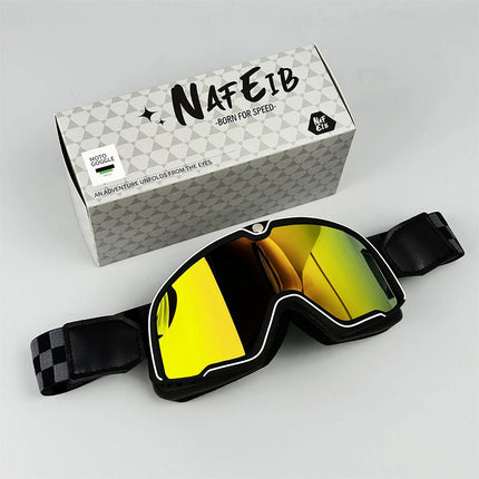 Classic Motorcycle Goggles | Retro Style with UV Protection | Durable Fit Over Glasses for Ultimate Comfort 11