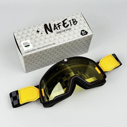 Classic Motorcycle Goggles | Retro Style with UV Protection | Durable Fit Over Glasses for Ultimate Comfort 4