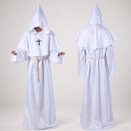 Classic Nun Robe Costume | Full-Length Design for Women | Ideal for Halloween and Themed Events 1