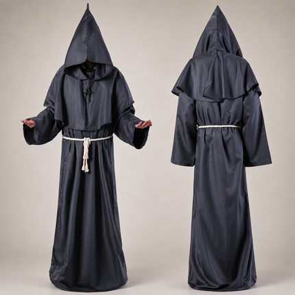 Classic Nun Robe Costume | Full-Length Design for Women | Ideal for Halloween and Themed Events 3