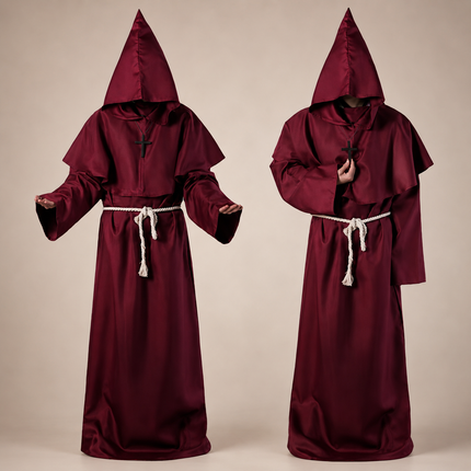 Classic Nun Robe Costume | Full-Length Design for Women | Ideal for Halloween and Themed Events 5