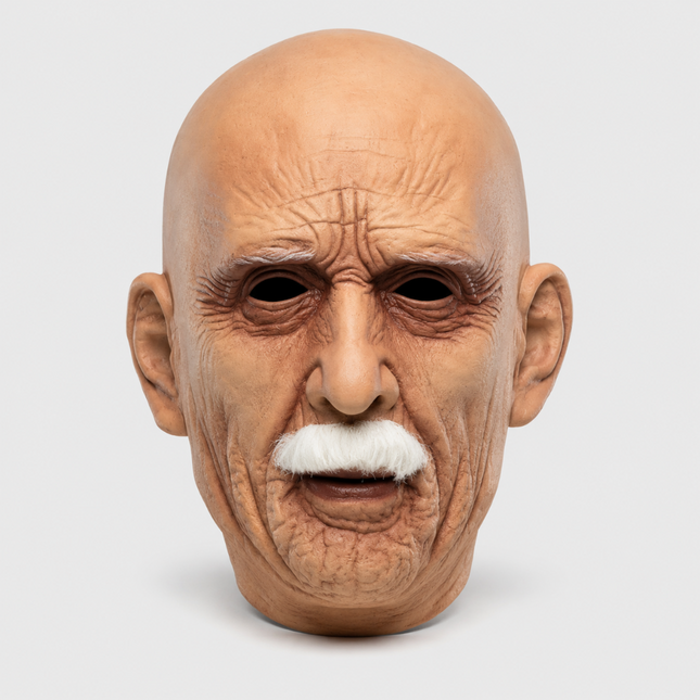Classic Old Face Halloween Mask | Realistic Full Head Design for Costume Parties 1