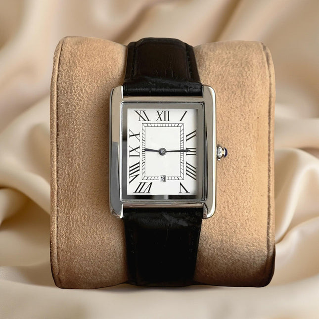 Classic Square | Men's Dress Watch with Roman Numeral Dial | Stylish Timepiece for Any Occasion 0