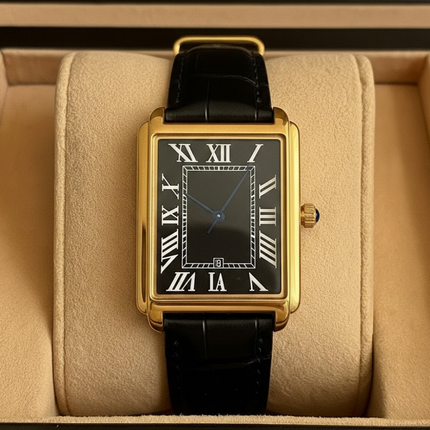 Classic Square | Men's Dress Watch with Roman Numeral Dial | Stylish Timepiece for Any Occasion 10