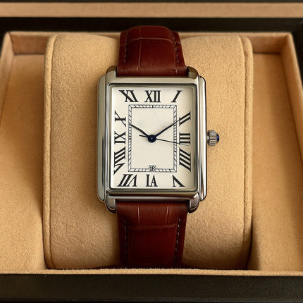 Classic Square | Men's Dress Watch with Roman Numeral Dial | Stylish Timepiece for Any Occasion 5