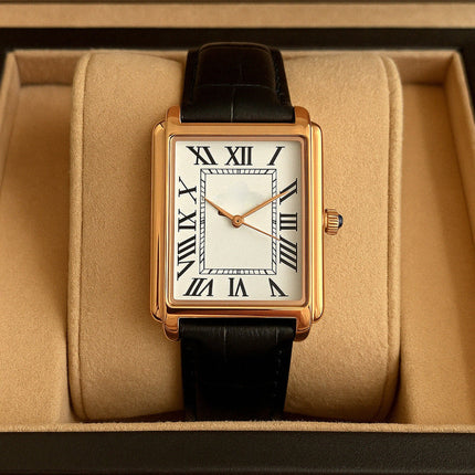 Classic Square | Men's Dress Watch with Roman Numeral Dial | Stylish Timepiece for Any Occasion 7