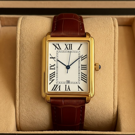 Classic Square | Men's Dress Watch with Roman Numeral Dial | Stylish Timepiece for Any Occasion 8