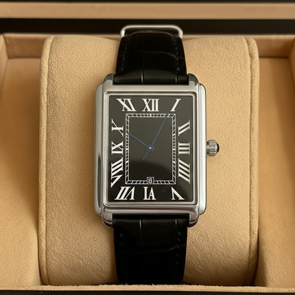 Classic Square | Men's Dress Watch with Roman Numeral Dial | Stylish Timepiece for Any Occasion 9